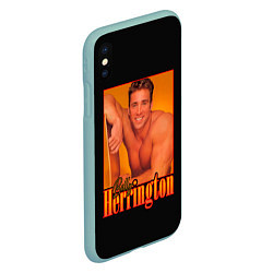 Чехол iPhone XS Max матовый Billy Herrington Aniki Билли, цвет: 3D-мятный — фото 2