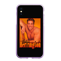 Чехол iPhone XS Max матовый Billy Herrington Aniki Билли, цвет: 3D-сиреневый