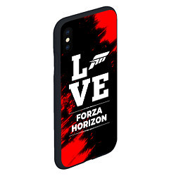 Чехол iPhone XS Max матовый Forza Horizon Love Классика, цвет: 3D-черный — фото 2