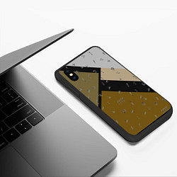 Чехол iPhone XS Max матовый Знаки DR, цвет: 3D-черный — фото 2