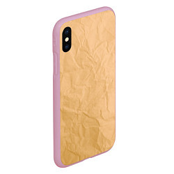 Чехол iPhone XS Max матовый Cream paper, цвет: 3D-розовый — фото 2