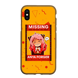 Чехол iPhone XS Max матовый MISSING ANYA FORGER SPY X FAMILY