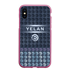 Чехол iPhone XS Max матовый Е Лань Yelan Elements Genshin Impact