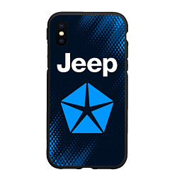 Чехол iPhone XS Max матовый JEEP Абстракция