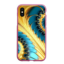 Чехол iPhone XS Max матовый Двойная авангардная спираль Double avant-garde spi