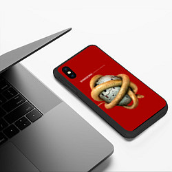 Чехол iPhone XS Max матовый Threat To Survival - Shinedown, цвет: 3D-черный — фото 2