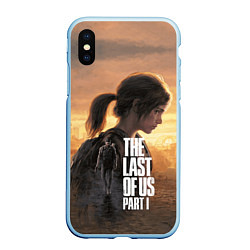 Чехол iPhone XS Max матовый Элли и Джоэл TLOU part 1 Remake, цвет: 3D-голубой