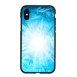 Чехол iPhone XS Max матовый Лед Вспышка света