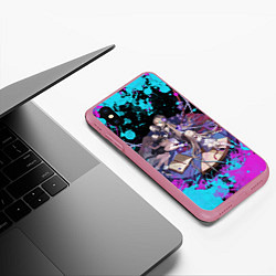 Чехол iPhone XS Max матовый Грета Honkai star rail, цвет: 3D-малиновый — фото 2