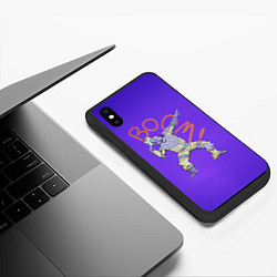 Чехол iPhone XS Max матовый Искусство это Взрыв, цвет: 3D-черный — фото 2