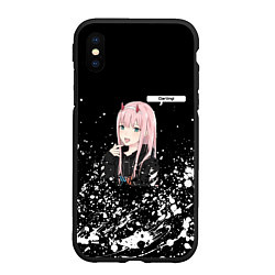 Чехол iPhone XS Max матовый ZERO TWO DARLING