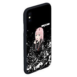 Чехол iPhone XS Max матовый ZERO TWO DARLING, цвет: 3D-черный — фото 2