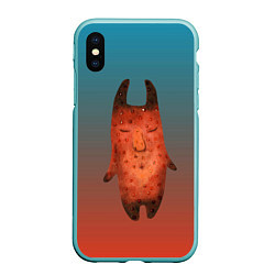 Чехол iPhone XS Max матовый Картофельный монстр