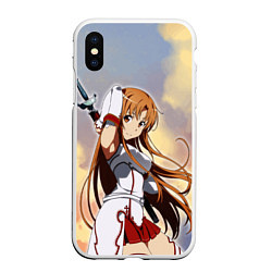 Чехол iPhone XS Max матовый Асуна Юки - Sword Art Online, цвет: 3D-белый