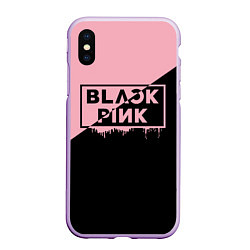 Чехол iPhone XS Max матовый BLACKPINK BIG LOGO