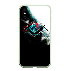 Чехол iPhone XS Max матовый My Name is Skrillex - Скриллекс, цвет: 3D-салатовый