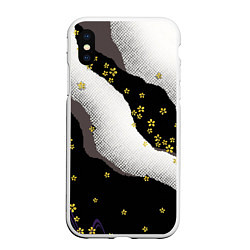 Чехол iPhone XS Max матовый JAPAN PATTERN, цвет: 3D-белый