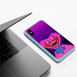 Чехол iPhone XS Max матовый Кисси Мисси love, цвет: 3D-мятный — фото 2