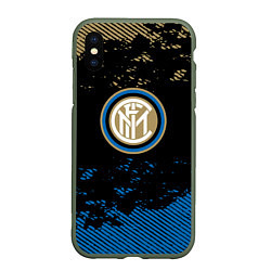 Чехол iPhone XS Max матовый Inter logo