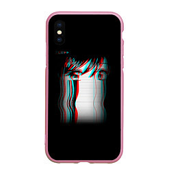 Чехол iPhone XS Max матовый Sad Neon Girl