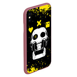 Чехол iPhone XS Max матовый Love Death and Robots Любовь Смерть и Роботы, цвет: 3D-малиновый — фото 2
