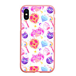 Чехол iPhone XS Max матовый Сейлор Мун Sailor Moon, цвет: 3D-баблгам