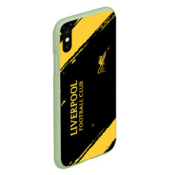 Чехол iPhone XS Max матовый Liverpool fc ливерпуль фс, цвет: 3D-салатовый — фото 2