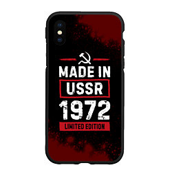 Чехол iPhone XS Max матовый Made In USSR 1972 Limited Edition, цвет: 3D-черный