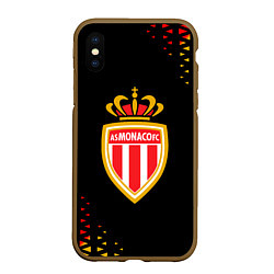 Чехол iPhone XS Max матовый Monaco абстракция, цвет: 3D-коричневый