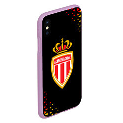 Чехол iPhone XS Max матовый Monaco абстракция, цвет: 3D-сиреневый — фото 2