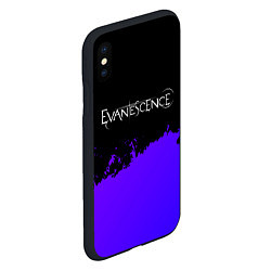 Чехол iPhone XS Max матовый Evanescence Purple Grunge, цвет: 3D-черный — фото 2