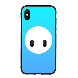 Чехол iPhone XS Max матовый Fall Guy blue