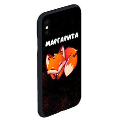 Чехол iPhone XS Max матовый Маргарита ЛИСИЧКА Потертости, цвет: 3D-черный — фото 2