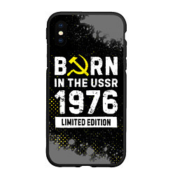 Чехол iPhone XS Max матовый Born In The USSR 1976 year Limited Edition, цвет: 3D-черный