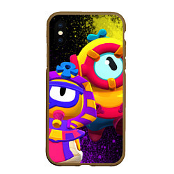 Чехол iPhone XS Max матовый Otis Pharaotis, цвет: 3D-коричневый