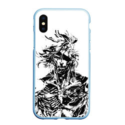 Чехол iPhone XS Max матовый Metal Gear Rising: Revengeance, цвет: 3D-голубой