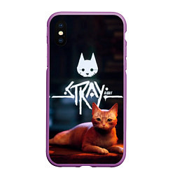 Чехол iPhone XS Max матовый Stray: Бродячий кот