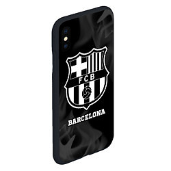Чехол iPhone XS Max матовый Barcelona Sport на темном фоне, цвет: 3D-черный — фото 2