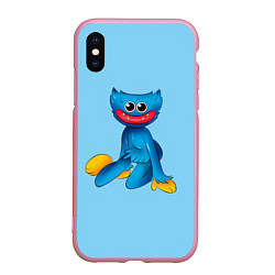 Чехол iPhone XS Max матовый POPPY PLAYTIME HAGGY WAGGY ПОППИ ПЛЕЙТАЙМ ХАГГИ ВА, цвет: 3D-розовый