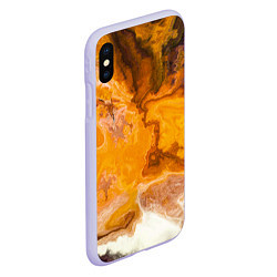 Чехол iPhone XS Max матовый Смерч Красок, цвет: 3D-светло-сиреневый — фото 2