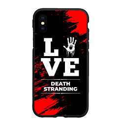 Чехол iPhone XS Max матовый Death Stranding Love Классика, цвет: 3D-черный