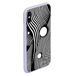 Чехол iPhone XS Max матовый Geometric vanguard composition Fashion trend, цвет: 3D-светло-сиреневый — фото 2