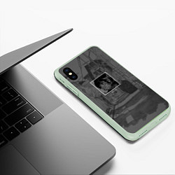 Чехол iPhone XS Max матовый MASKA, цвет: 3D-салатовый — фото 2