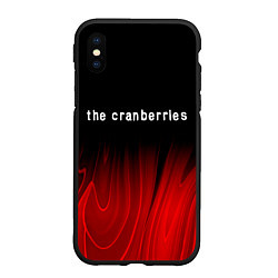 Чехол iPhone XS Max матовый The Cranberries Red Plasma