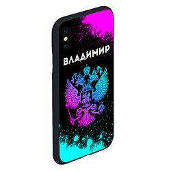 Чехол iPhone XS Max матовый Владимир Россия, цвет: 3D-черный — фото 2