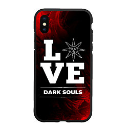 Чехол iPhone XS Max матовый Dark Souls Love Классика