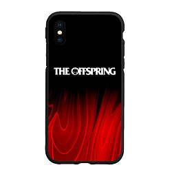 Чехол iPhone XS Max матовый The Offspring Red Plasma, цвет: 3D-черный