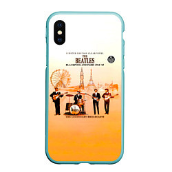 Чехол iPhone XS Max матовый The Beatles Blackpool And Paris 1964-65, цвет: 3D-мятный