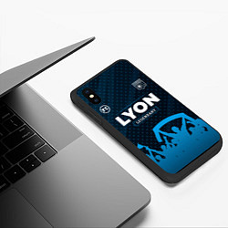 Чехол iPhone XS Max матовый Lyon Legendary Форма фанатов, цвет: 3D-черный — фото 2