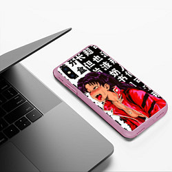 Чехол iPhone XS Max матовый Мисато Кацураги AHEGAO EVA, цвет: 3D-розовый — фото 2